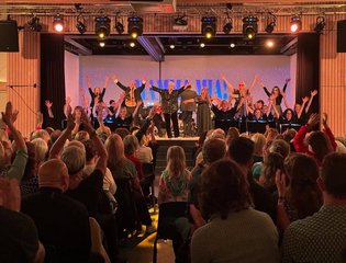 Jumbo Ensemble performing on stage.