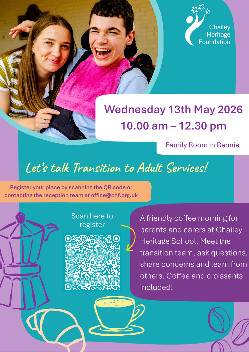 Poster advertising a parent and carer breakfast morning.