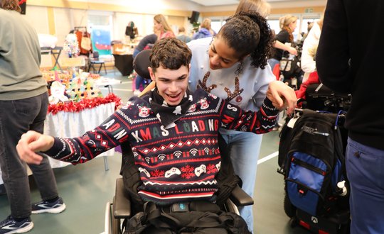 Christmas jumpers all round