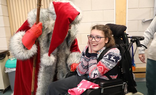 Santa's spreading smiles