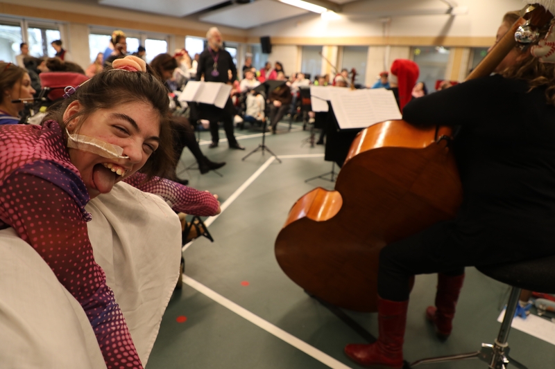 Georgia enjoying the tunes at a past Kidenza concert!