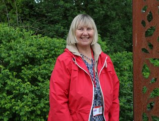 Volunteer gardener Sue