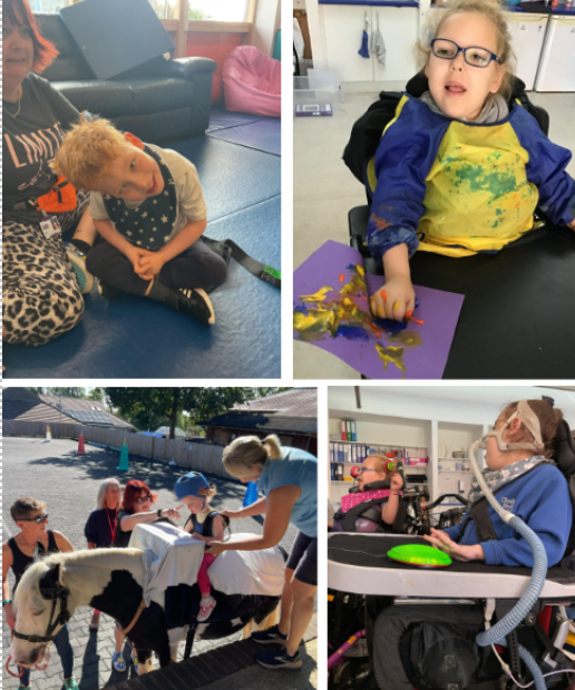 A collection of pictures of young people enjoying school activities